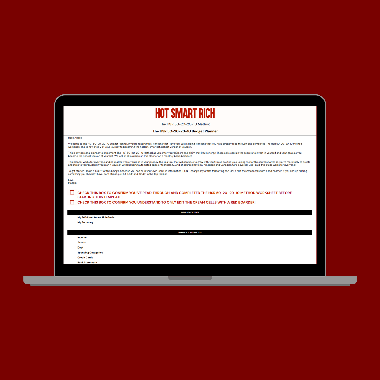 The HSR 50-20-20-10 Method