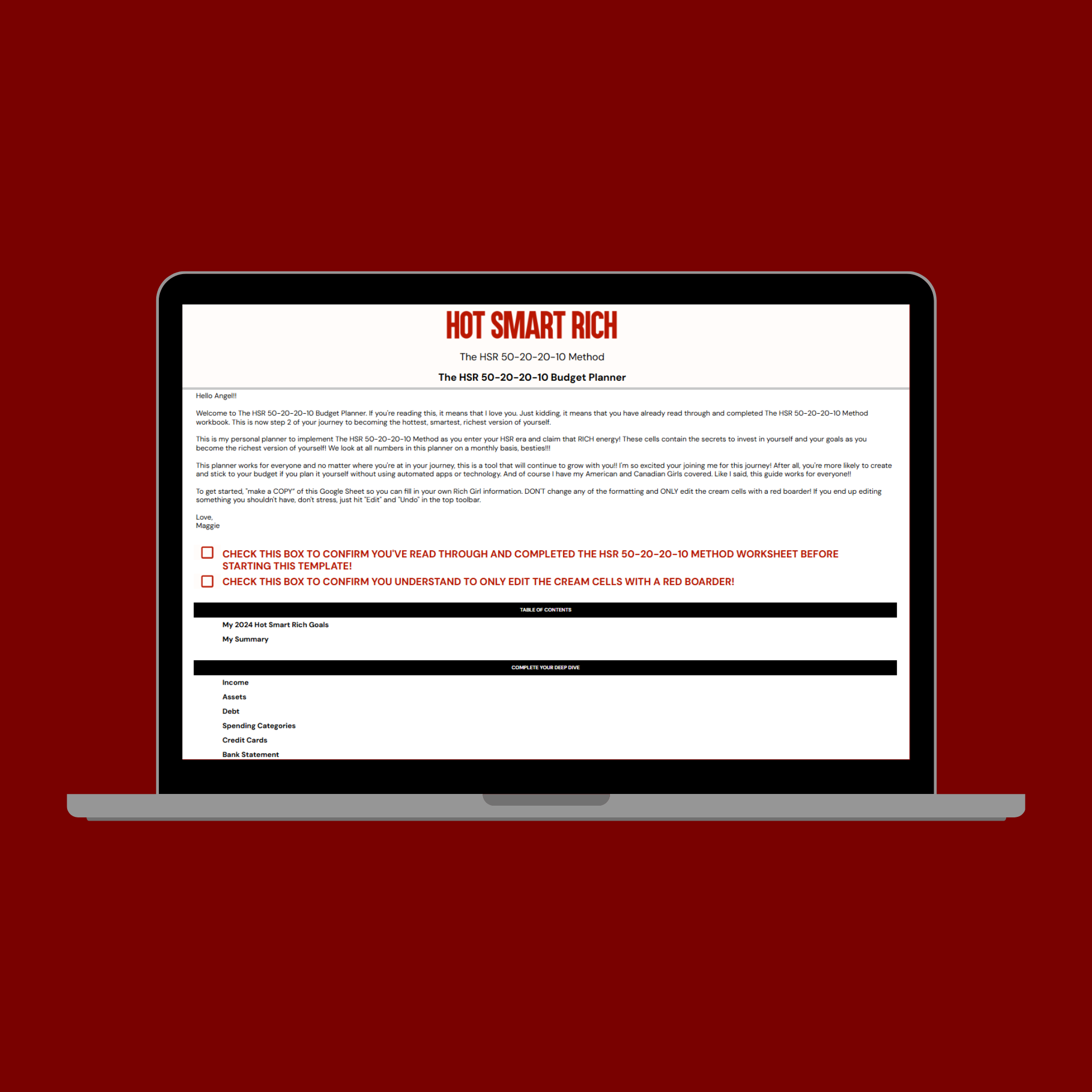 The HSR 50-20-20-10 Method