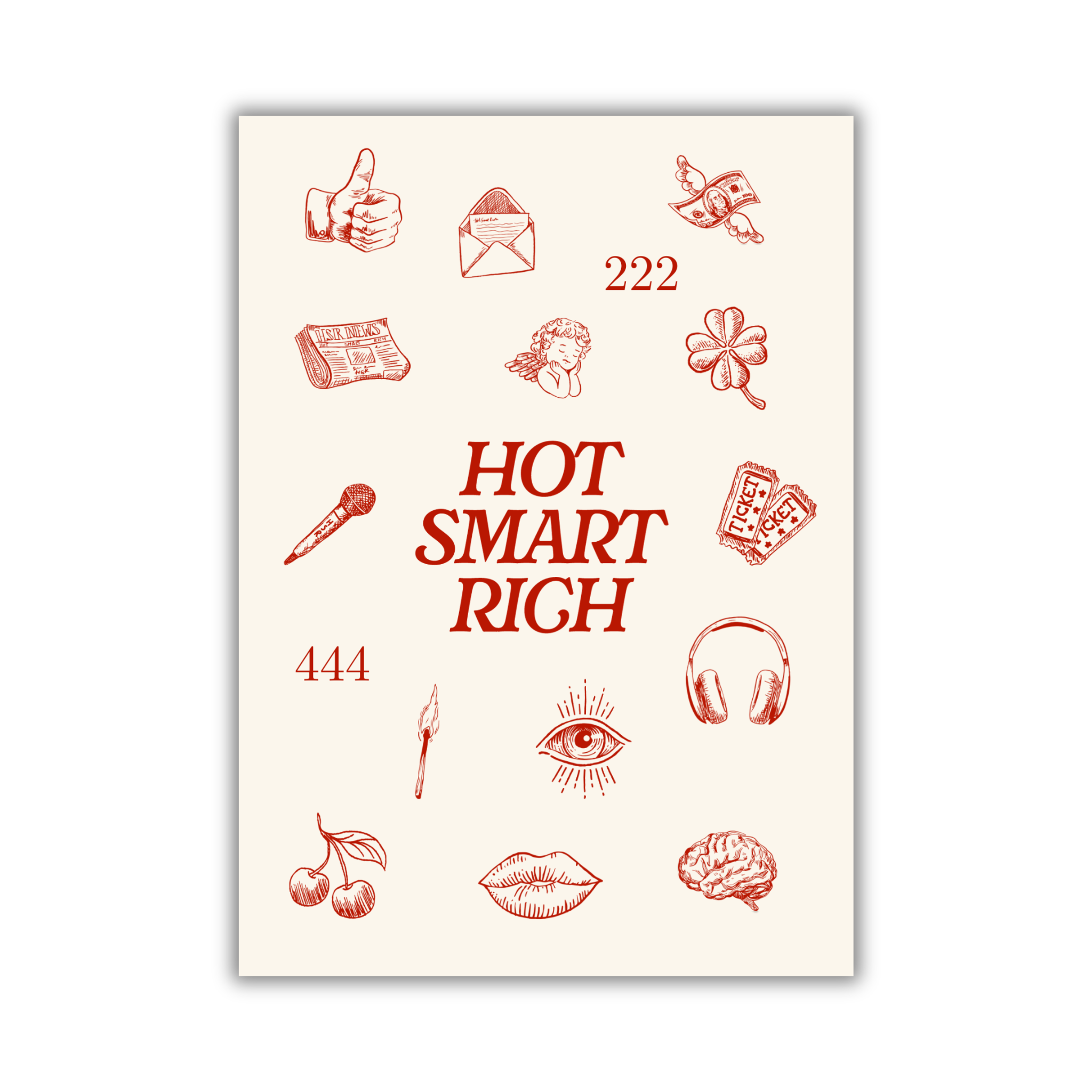 Hot Smart Rich Sticker Sheet