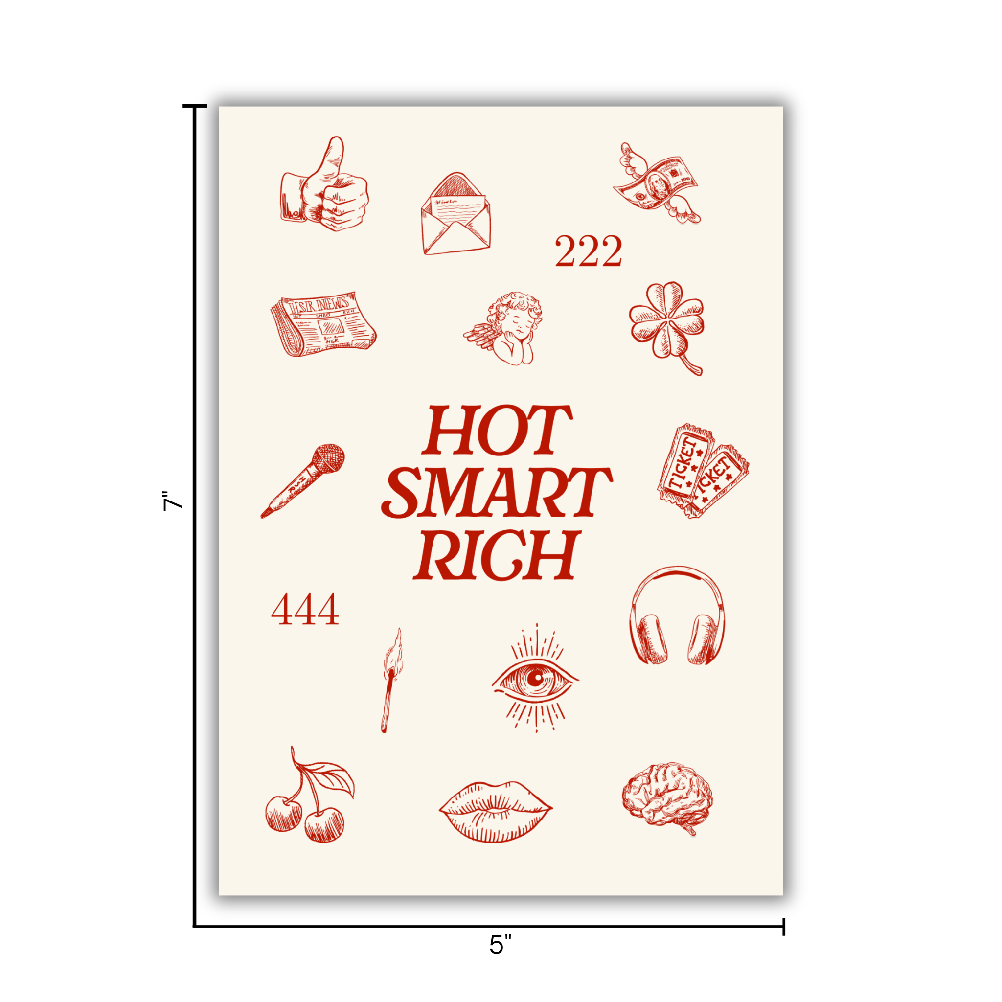 Hot Smart Rich Sticker Sheet